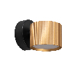 Светильник  настенный Feron HL4580 ARIA 12W, 230V,GX53, золото+черный IP20
