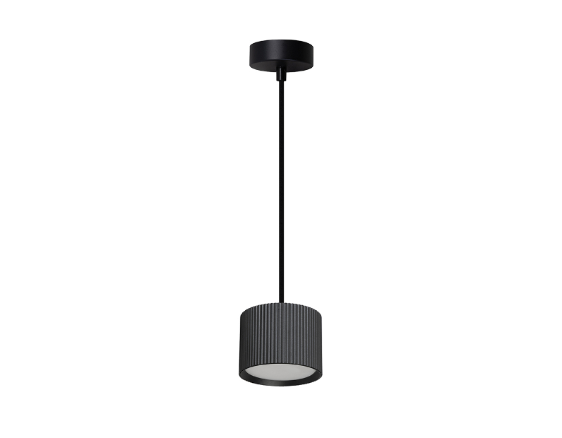 Светильник потолочный Feron Barrel HL4588 ARIA  levitation 12W, 230V, GX53, черный, на подвесе 1,7 м
