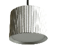 Светильник потолочный Feron Barrel HL4588 ARIA  levitation 12W, 230V, GX53, серебро + черный, на подвесе 1,7 м