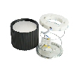 Светильник потолочный Feron HL458  Barrel ARIA 12W, 230V, GX53, черный