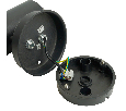 Светильник садово-парковый Feron DH046-B, Техно на стену, 18W E27 230V, черный