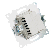 Розетка USB 2-местная + type C (механизм), STEKKER GLS10-7116-01, 250В, 3А, max 20W, серия Катрин, белый