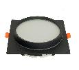 Светильник встраиваемый Feron DL705 потолочный GX70 черный квадрат IP44