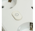 Удлинитель 6-местный c/з 3x1 мм2, 1,8 м, 250В, 10А, 4USB+2Type-C 2,4А, серия Home plus, белый STEKKER HM09-66-02