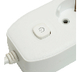Удлинитель 4-местный c/з 3x1 мм2, 3 м, 250В, 10А, 2USB+1Type-C 2,4А, серия Home plus, белый STEKKER HM08-43-02