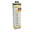 Удлинитель 4-местный c/з 3x1 мм2, 3 м, 250В, 10А, 2USB+1Type-C 2,4А, серия Home plus, белый STEKKER HM08-43-02