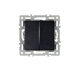 Механизм выключателя двухклавишный проходной SWT-MKP2-PL-BK (250V, 16A) (Arlight, -)
