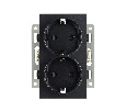 Механизм электрической розетки SCT-MEUD-PL-BK (250V, 16A) (Arlight, -)