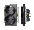 Механизм электрической розетки SCT-MEUD-PL-BK (250V, 16A) (Arlight, -)