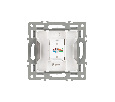 Механизм компьютерной розетки SCT-MPC1-PL-WH (RJ-45, CAT6) (Arlight, -)