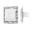 Механизм компьютерной розетки SCT-MPC1-PL-WH (RJ-45, CAT6) (Arlight, -)
