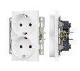 Механизм электрической розетки SCT-MEUD-PL-WH (250V, 16A) (Arlight, -)