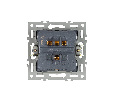Механизм выключателя двухклавишный непроходной SWT-MK02-PL-WH (250V, 16A) (Arlight, -)