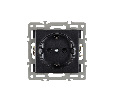 Механизм электрической розетки SCT-MEU1-PL-BK (250V, 16A) (Arlight, -)