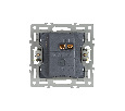 Механизм выключателя одноклавишный непроходной SWT-MK01-PL-BK (250V, 16A) (Arlight, -)