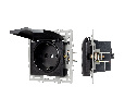 Механизм розетки влагозащищённый SCT-MCP-PL-BK (250V, 16A) (Arlight, -)