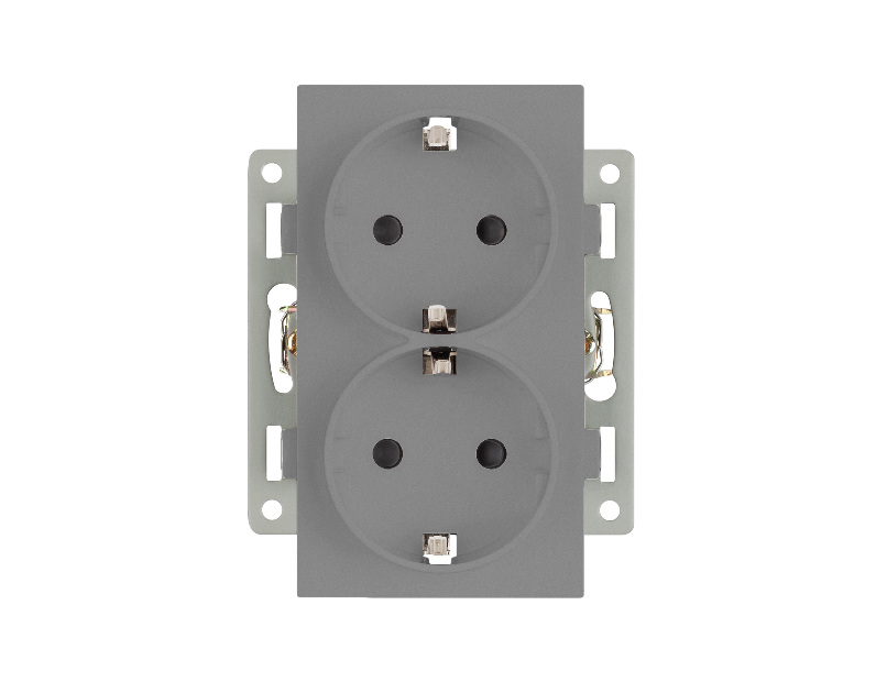 Механизм электрической розетки SCT-MEUD-PL-GR (250V, 16A) (Arlight, -)