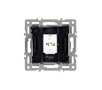 Механизм компьютерной розетки SCT-MPC1-PL-BK (RJ-45, CAT6) (Arlight, -)
