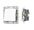 Механизм выключателя одноклавишный непроходной SWT-MK01-PL-WH (250V, 16A) (Arlight, -)