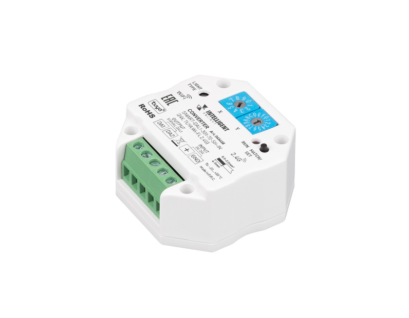 INTELLIGENT ARLIGHT Конвертер SMART-DALI-301-72-SH-IN (24V, TUYA Wi-Fi, 2.4G) (IARL, IP20 Пластик, 5 лет)