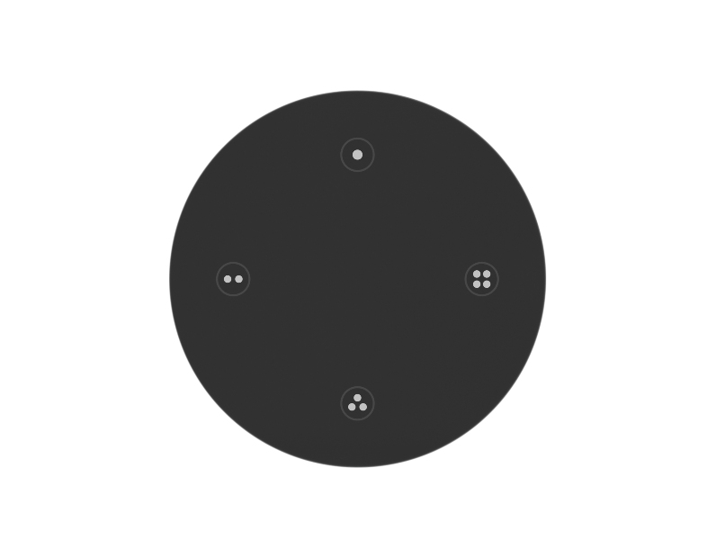 INTELLIGENT ARLIGHT Пульт SMART-801-22-4G-4SC-SH Black (3V, Magnet, 2.4G) (IARL, IP20 Пластик, 5 лет)
