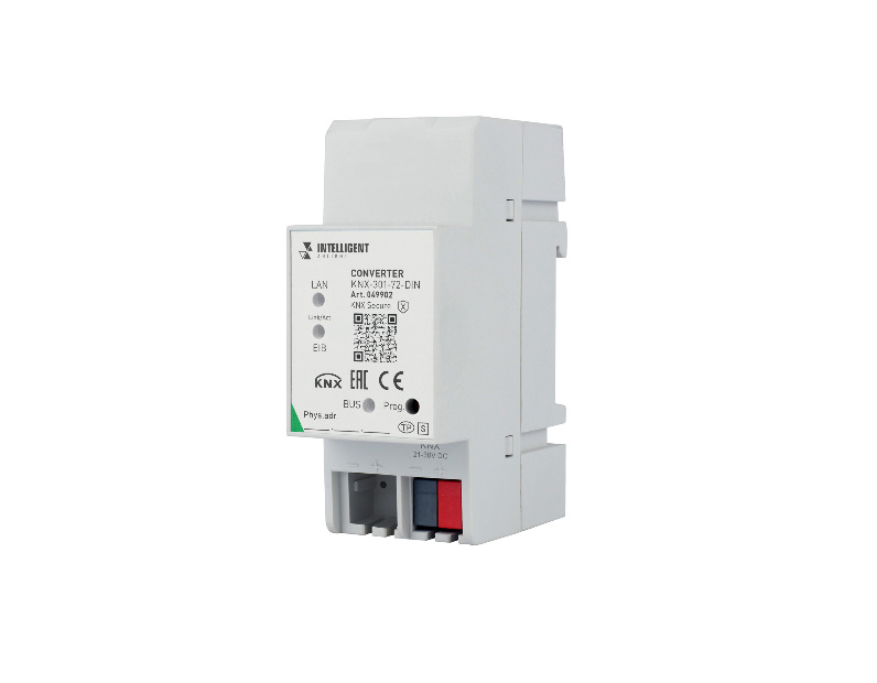 INTELLIGENT ARLIGHT Конвертер KNX-301-72-DIN Grey (BUS, RJ-45, KNX-IP) (IARL, IP20 Пластик, 2 года)