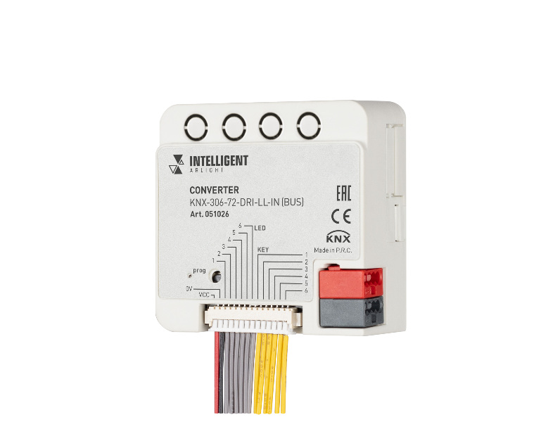 INTELLIGENT ARLIGHT Конвертер KNX-306-72-DRI-LL-IN (BUS) (IARL, IP20 Пластик, 2 года)