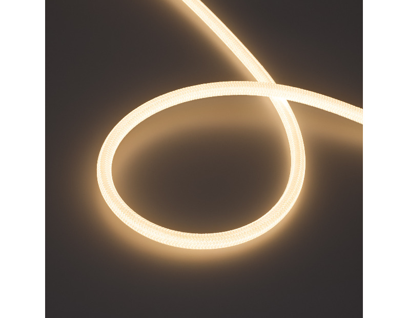 Лента герметичная MOONLIGHT-COTTON-TOP-S-M560-D13xmm 24V Warm3000 (11 W/m, IP65, 5m, wire x1) (Arlight, Вывод прямой, 3 года)