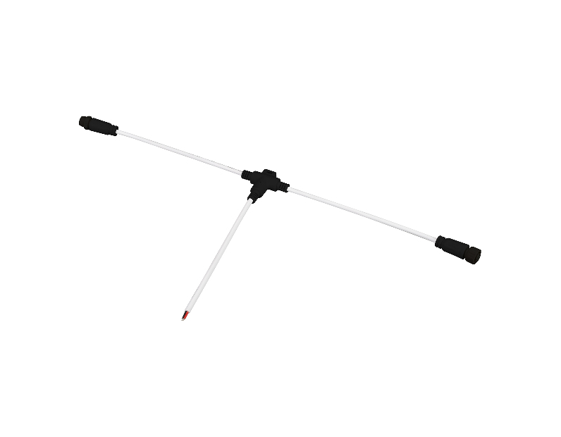 Коннектор питания ARL-MOONLIGHT-SPI/DMX-CON-POWER-T-MID-WIRE-BLK (Arlight, IP67 Пластик, 3 года)