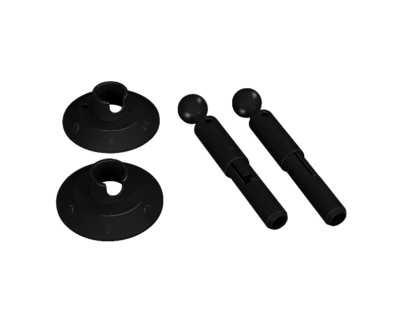 Крепление MOONLIGHT-COTTON-ROUND-D13-S-KIT Black (Arlight, Металл)