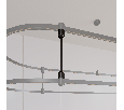 Коннектор жесткий с питанием ART-APRIORI-CON-ROD-A-L260-POWER (BK, вертикальный) (Arlight, IP20 Металл, 3 года)