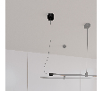 Потолочная чаша с питанием ART-APRIORI-CANOPY-SIDE-L5000-POWER (BK) (Arlight, IP20 Металл, 3 года)