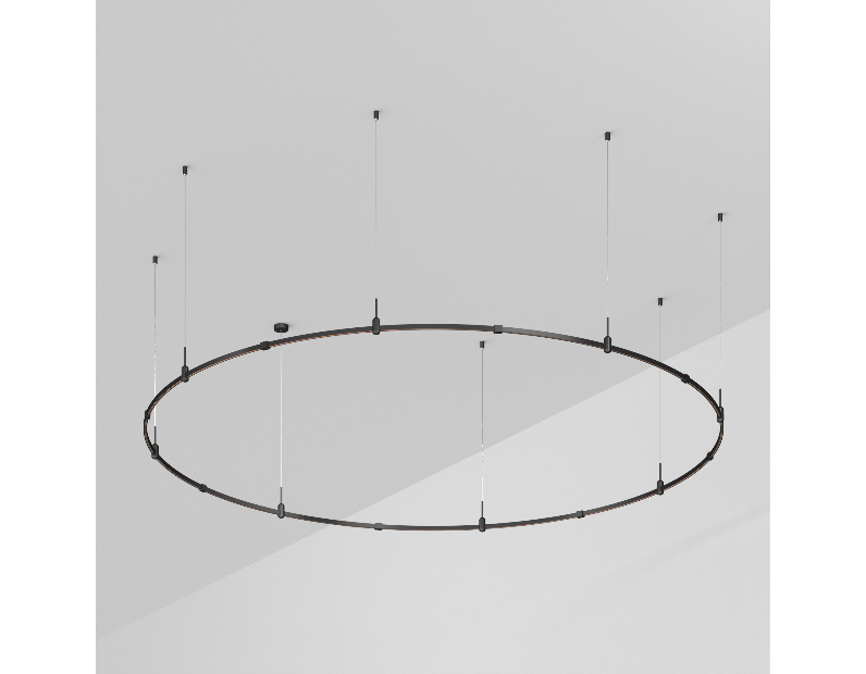 Трек ART-APRIORI-ROUND-HANG-R3000 (BK) (Arlight, IP20 Металл, 3 года)