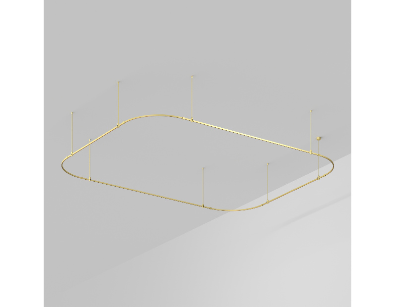 Трек ART-APRIORI-RECTANGLE-SOFT-ROD-800-4500x3500 (GD) (Arlight, IP20 Металл, 3 года)