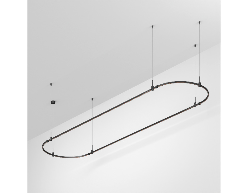 Трек ART-APRIORI-OVAL-HANG-4000x1000 (BK) (Arlight, IP20 Металл, 3 года)