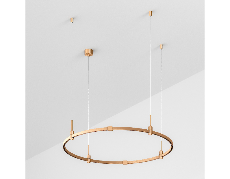 Трек ART-APRIORI-ROUND-HANG-R1000 (GD) (Arlight, IP20 Металл, 3 года)