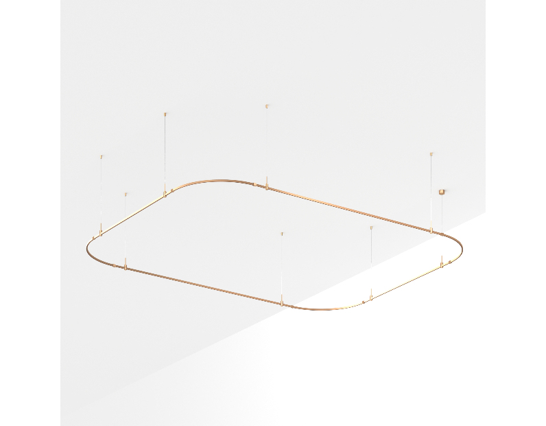 Трек ART-APRIORI-RECTANGLE-SOFT-HANG-4500x3500 (GD) (Arlight, IP20 Металл, 3 года)