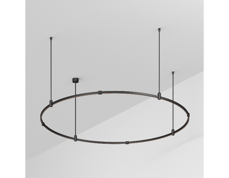 Трек ART-APRIORI-ROUND-ROD-400-R1500 (BK) (Arlight, IP20 Металл, 3 года)