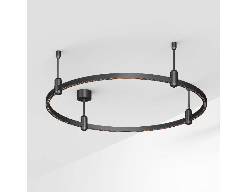Трек ART-APRIORI-ROUND-ROD-200-R800 (BK) (Arlight, IP20 Металл, 3 года)