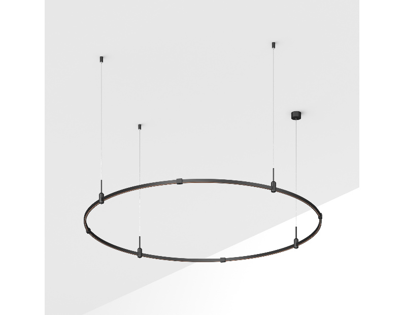 Трек ART-APRIORI-ROUND-HANG-R1800 (BK) (Arlight, IP20 Металл, 3 года)