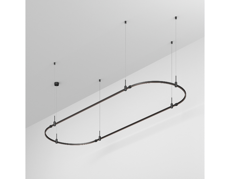 Трек ART-APRIORI-OVAL-HANG-3000x1000 (BK) (Arlight, IP20 Металл, 3 года)