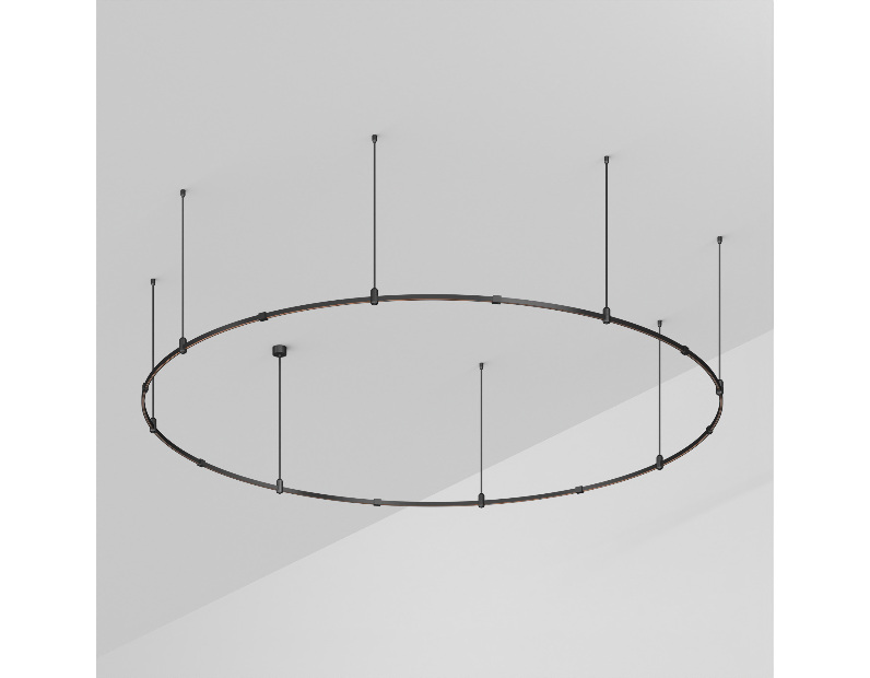 Трек ART-APRIORI-ROUND-ROD-800-R3000 (BK) (Arlight, IP20 Металл, 3 года)