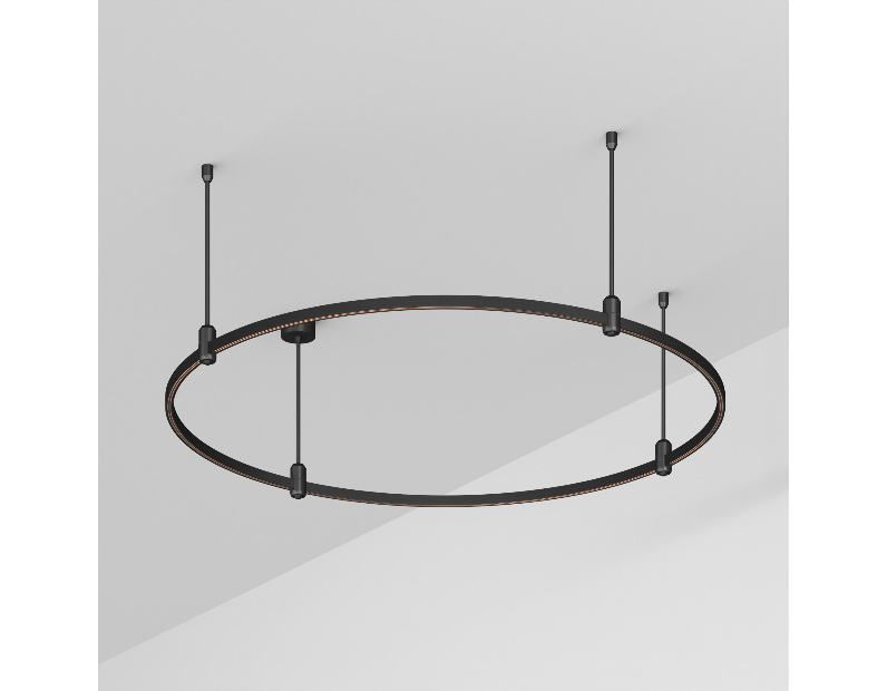 Трек ART-APRIORI-ROUND-ROD-400-R1200 (BK) (Arlight, IP20 Металл, 3 года)