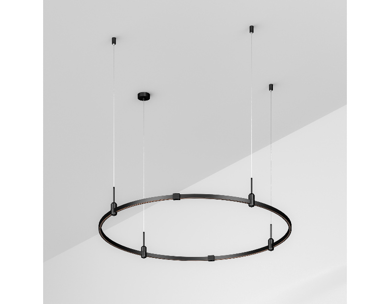 Трек ART-APRIORI-ROUND-HANG-R1200 (BK) (Arlight, IP20 Металл, 3 года)