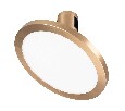 Светильник ART-APRIORI-PLATO-TURN-R160-12W Warm3000 (GD, 120 deg, 48V) (Arlight, IP20 Металл, 3 года)