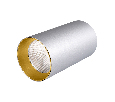 Светильник накладной SP-POLO-R85-1-15W Warm White 40deg (Silver, Gold Ring) (Arlight, Металл)