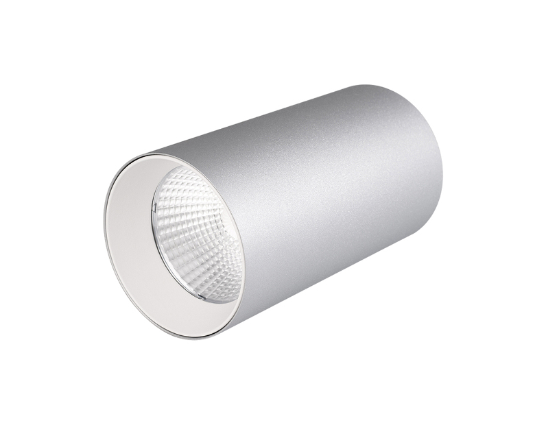 Светильник накладной SP-POLO-R85-1-15W Warm White 40deg (Silver, White Ring) (Arlight, Металл)