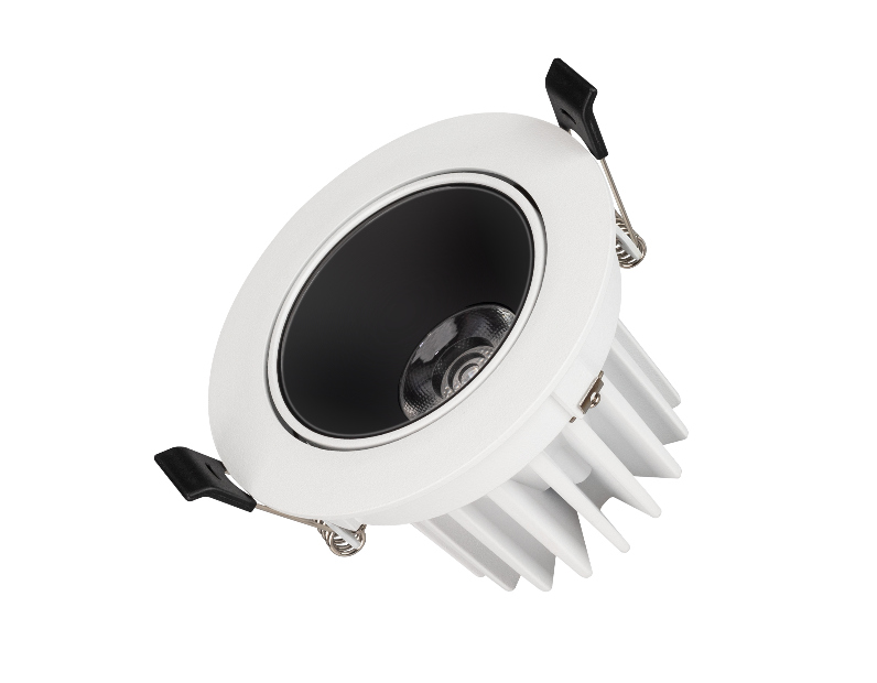 Светильник MS-FORECAST-BUILT-TURN-R102-12W Day4000 (WH-BK, 32 deg, 230V) (Arlight, IP20 Металл, 5 лет)