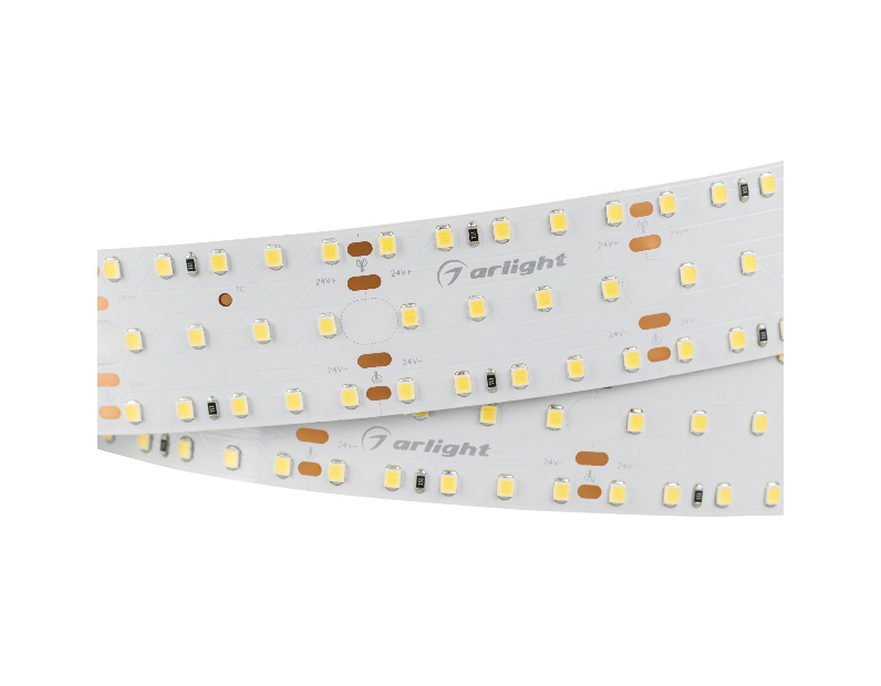 Лента S2-2500 24V Warm 3000K 34mm (2835, 280 LED/m, LUX) (Arlight, 25 Вт/м, IP20)