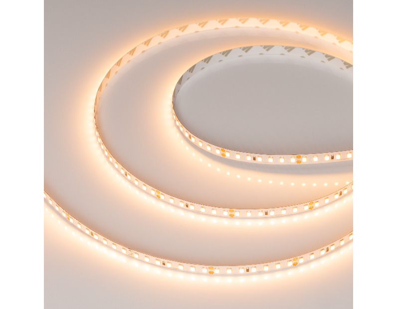 Лента UL-A140-8mm 24V Warm2400 (5 W/m, IP20, 5m) (Arlight, 7 лет)